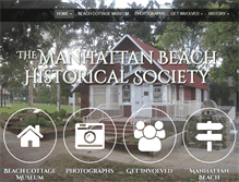Tablet Screenshot of manhattanbeachhistorical.org